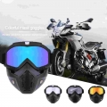 Motorcycle Glasses Motocross Motorbike Moto Goggles Detachable Goggle Summer UV Protection Ski Bike For Open Face Helmet Masks|M