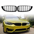 Bright Black Front Kidney Grille Slat M4 Style Grill for BMW F32 F33 F36 F80 F82 2013 2018 Cabriolet Coupe 425i 430i 440i 435i|R