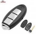 3 Buttons Car Key Blank Fob Key Case Remote Key Shell Cover for INFINITI With Uncut Blade|Car Key| - ebikpro.com