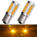 2x P21w Ba15s 1156 Car Led Signal Light Bay15d 1157 12v Led Tail Trun Brake Reverse Parking Bulb Red White Yellow 5730 33smd - S