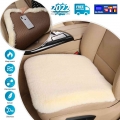 Car Seat Protector Mat Front Seat Covers Winter Cushion Pad For Cars Driving Warm Faux Fur For 2021 Toyota Corolla Rav4 4Runner|