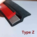 Z Type 4 Meters Car Door Seal Type Z Noise Insulation Weatherstrip Car Sealing Rubber Strip Trim Auto Rubber Seals - Fillers, Ad