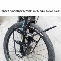 Bike 26 27.5 29 Inch Tour Front Rack For Mountain Bike 650B For V Disc Brake Fork Front Shelf Long Distance Travel|Bicycle Rack|