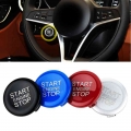 ABS Car Engine Start Stop Switch Button Cover Trim for Alfa Romeo Giulia Stelvio 2017 2019|Interior Mouldings| - ebikpro.