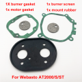 1set Diesel Heater Burner Gaskets Motor Gaskets Burner Mesh Mount Rubber Service Kits For Webasto Air Top 2000 AT2000ST|Heater P