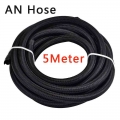 5M Universal Racing Oil Hose Line AN4 AN6 AN8 AN10 Nylon Stainless Steel CPE Synthetic RubberFuel Pipe Oil Cooler Hose Oil Tube