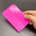 6.5/10/12x7.5cm Pink Scraper Soft Rubber Car Window Squeegee Tint Tools Glass Water Wiper Vinyl Wrap Blade For Auto Home Office