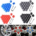 20Pcs/Set 17mm Car Wheel Nut Caps Auto Anti Rust Hub Screw Cover Protection Covers Caps Car Tyre Nut Bolt Exterior Decoration|Nu