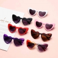 3-9 Years Pink Heart-shaped Vintage Toddler Sunglasses Heart Sunglasses Kids Sunglasses Glasses For 3-9 Years - Cycling Sunglass