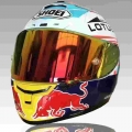 X-fourteen Full Face Motorcycle Helmet X14 Marquez Lotuss Red Helmet Motocross Racing Motorbike Riding Helmet - Helmets - Office