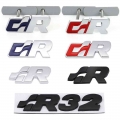 Car sticker Front Hood Grill SR 32 Emblem Auto Grille Badge for Volkswagen R Racing VW Sagitar Passat Golf Tiguan Touareg CC GR