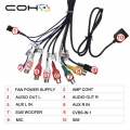 Coho Car Line Out Adapter Rca Mini Iso Rca Aux
