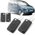 1 Pair 3 Buttons Car Remote Flip Key shell Fob Case w/ Blade For Citroen Berlingo|Car Key| - ebikpro.com