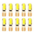 10PCS T10 W5W LED Car Interior Light Cob Marker lamp 12V 194 168 501 bulb Wedge Parking dome Light White Auto for Car Auto|Signa