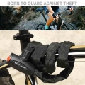 Universal WEST BIKING Anti Theft Lock Bicycle MTB Bike Motorcycle Locks with 2 Keys Steel Cycle MTB Bike Security Lock Accessory