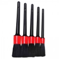 5pcs Car Detailing Brushes Cleaning Brush Set For Cleaning Wheels Tire Interior Exterior Leather Air Vents Car Cleaning Kit Tool