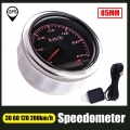 85mm Gps Speedometer 60 Km/h Odometer 120km/h 200km/h Speed Gauge With Gps Antenna For Marine Boat Car Atv Truck Red Backlight -