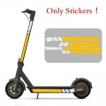 Sticker！！！pvc Reflective Stickers For Ninebot Maxg30 Electric Scooter Reflector Quick Attach Removal Diy Safety Night Riding - E