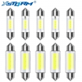 10pcs C5W C10W LED COB Festoon 31mm 36mm 39mm 12V White Bulbs For Car License Plate Interior Reading Lights 6000K|Signal Lamp|