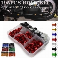 195PCS Fairing Bolts Fastener Clip Screw Kit For Yamaha R1 R6 R3 FZ1 FZ6 FZ8 FZ07 FZ09 MT03 MT07 MT09 MT10 XJ6 TMAX VMAX XMAX|Nu