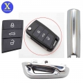 Xinyuexin Shiny Metal Part Key Pad For Vw Gollf 7 Mk7 For Skoda Octavia A7 For Seat Remote Keyless Auto Metal Part For Golf Mk7