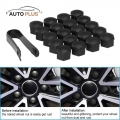 20pcs Universal 17mm Plastic Car Wheel Nut Covers Bolt Caps For Volkswagen VW Golf MK4 Bora Passat Lupo Polo Audi Skoda|nut cove