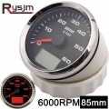 85mm Boat Tachometer Lcd Hourmeter 6000 Rpm Gasoline Engine - ebikpro.com