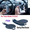 Steering Wheel Booster For Tesla Model 3 Y S X Counterweight Ring Autopilot Fsd Automatic Assisted Driving Iphone 12 13 Magsafe