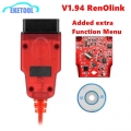 Renolink V1.94 Original ECU Programmer For Renault ECU Resetting/Key Coding/Key Prog/UCH Matching Dashboard RenoLink OBD2|Code