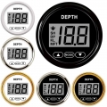 52mm Depth Gauge Pulse Signal Digital Depth Meter Waterproof Marine Boat Depth Meter Rang 100m With White Backlight For Yacht -