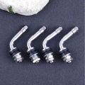 4pcs 90 Degrees Angle Bolt In Tubeless Chrome Plated Metal Tire Valve Stems - Valve Stems & Caps - ebikpro.com