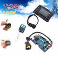 12v 24v Diesels Air Heater Lcd Monitor Switch + Remote Control + Control Board Motherboard For Car Parking Heater Controller - H