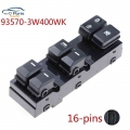 93570-3w400wk New Front Left Power Window Master Switch For Guide Kia 935703w400wk 16-pins