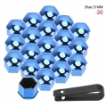 20 PCS 21mm Protection Caps Universal Anti Rust Auto Hub Screw Cover Bolt Rim Dust Proof Car Wheel Nut Caps Car Styling|Nuts &am