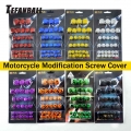 30Pcs/Set Motorcycle Modification Accessories Head Screw Cover Decorative Parts for Yamaha Kawasaki Honda r30 Nuts Styling Cover