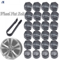 24pc Grey Wheel Center Nut Bolt Tire Screw Cap Dust Water Proof Cover With Tool 22mm For Opel Vauxhall Holden Insignia 2010 17