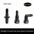 9.89 ID10 Straight Curved Fuel Line Quick Connector Auto Parts Pipe Fittings Fuel Gasoline Filter Fitting Fuel Quick Connector|F