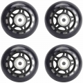 NEW 4 Pack Inline Skate Wheels Indoor/Outdoor Roller Blades Replacement Wheel with Bearings 70mm|Flashing Roller| - Officemati