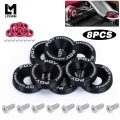 8Pcs M6 Car Modified Hex Fasteners Fender Washer Bumper Engine Concave Screws Fender Washer License Plate Bolts Car styling|Nuts