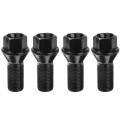 4pcs M14 X 1.25 Black Wheel Locking Lug Bolt Nut Steel 36136781151 For Bmw X3 X5 E70 E71 F20 F25 X5 X6 - Nuts & Bolts - Offi