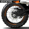 Motorcycle Wheel Sticker Motocross Rim Decal Reflective 21''19''18''17'' Accessories For Ktm 129