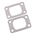 2pcs Exhaust Flange Gasket Joint For T3/t4 T35 T38 Gt35 Turbo Manifold 4 Hole - Turbo Chargers & Parts - ebikpro.com