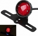 Motorcycle LED Retro Red Rear Tail Brake Stop Light Lamp W/ License Plate Mount for Harley Honda Suzuki Chopper Bobber KTM|Motor