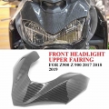 Carbon Fiber Front Headlight Upper Fairing Cover Trim Headlamp Beak Extension for KAWASAKI Z900 Z 900 2017 2018 2019|Full Fairin