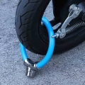 1 set of portable bicycle chain road anti theft lock with bold anti rust anti theft ring type lock steel ring motorcycle|Bicycle