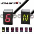 Feardevil 6 Speed Black Motorcycle Digital Display Led Universal Motocross Off road Moto Light Neutral Gear Indicator Display|In