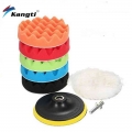 7pcs Buffing Pad 3''5''6''7'' inch Car Sponge Polishing Pad Kit Abrasive Polisher Drill Adapter