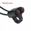 MotoLovee7/8"/22mm Universal Motorcycle Handlebar Switch Headlight Brake Fog Lights Horn Dual ON/OFF Control Button Switch|