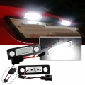 2x White Canbus Error Free Led License Number Plate Light For Skoda Octavia Mkii 1z A5 09-13 Roomster 5j 06-10 Rear Tag Lamps -