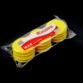 12pcs Car Foam Sponge Foam Sponge Wax Applicator Cleaning Detailing Car Home Care Cleaning Yellow Car Waxing Polish Pads - Spong